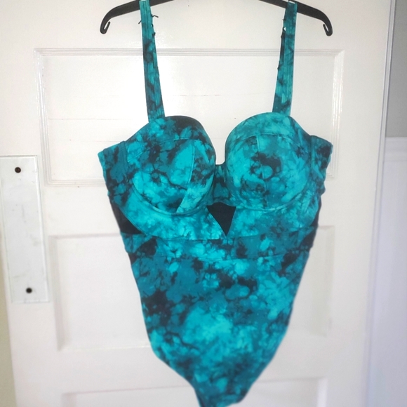 torrid Other - Torrid teal tiedye mesh swimsuit women 3x